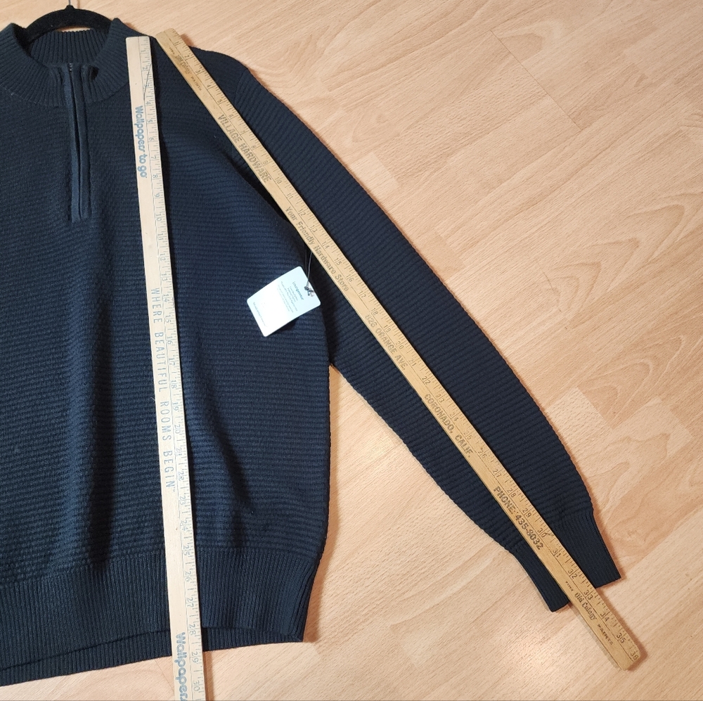 Tommy John Men's Dark Gray Zip-Up Sweater - Picture 9 of 15